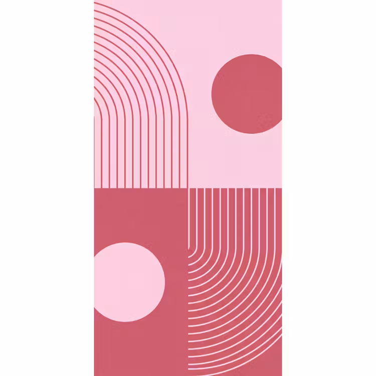 Geometrie - Patroon - Abstract - Roze - Modern Behang Vlies klein -3d_website
