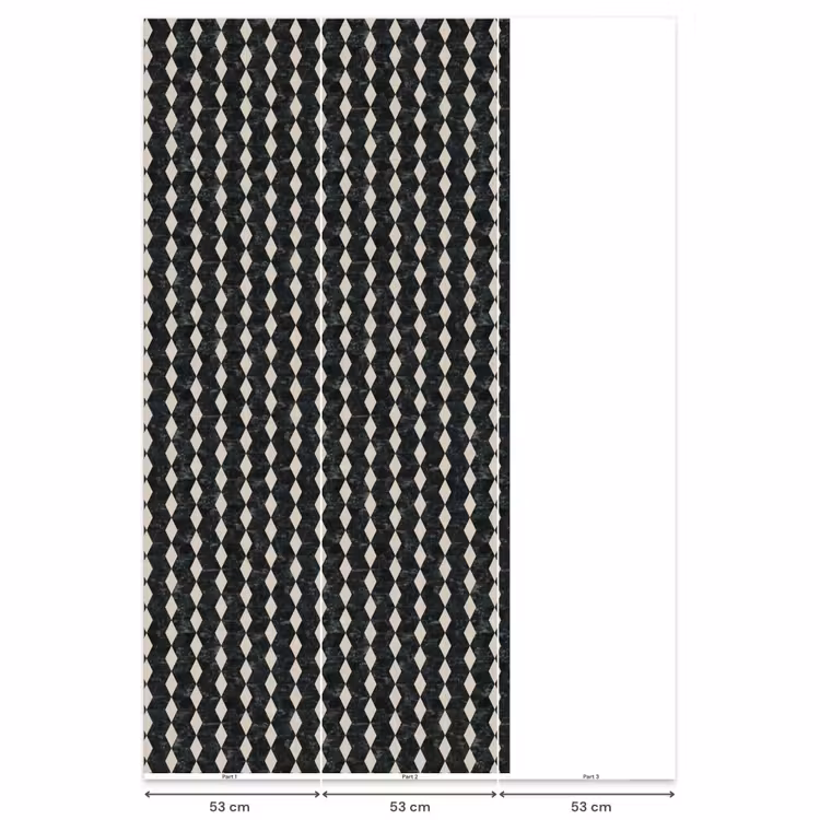 Geometrisch - Patroon - Marmer - Groen Behang Vlies klein 1076 -USP_banen