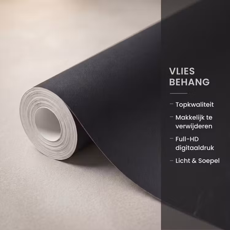 Gezicht - Schaduw - Bladeren - Zwart - Wit - Intiem Behang Vlies klein -USP_closeupNL