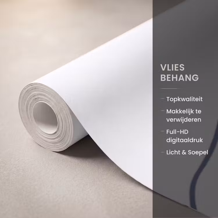 Golf - Japans - Zee - Illustratie - Blauw Behang Vlies klein -USP_closeupNL