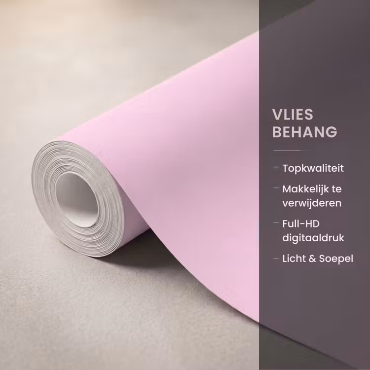 Groen - Tekst - This is art - Roze Behang Vlies klein -USP_closeupNL