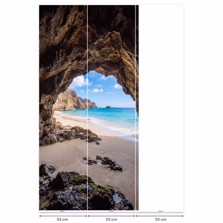 Grot - Strand - Zee - Blauw Behang Vlies klein -USP_banen