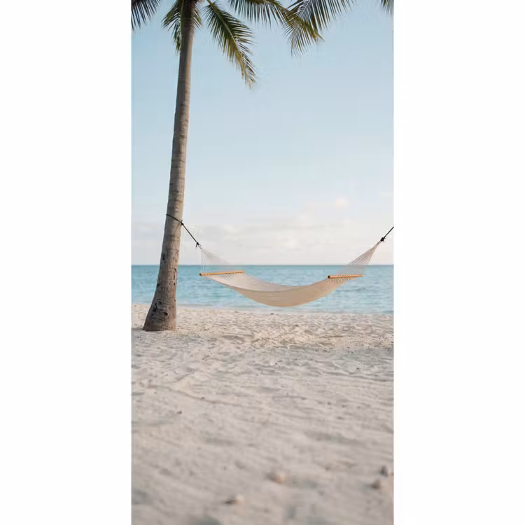 Hangmat - Strand - Wit Behang Vlies klein -3d_website