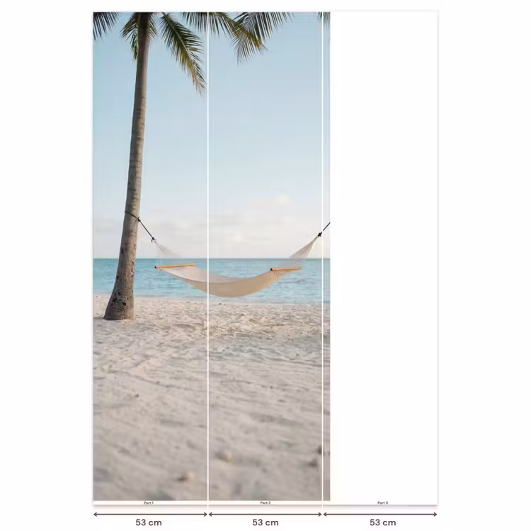 Hangmat - Strand - Wit Behang Vlies klein -USP_banen