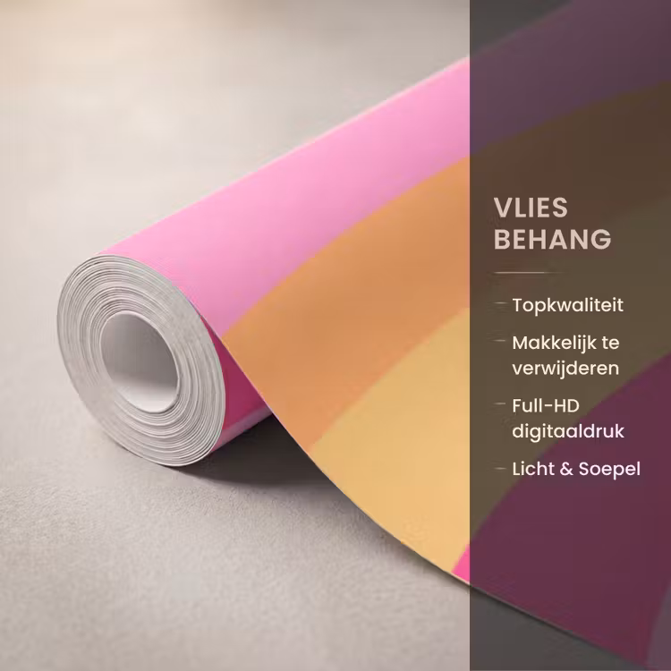 Hart - Concentrisch - Abstract - Liefde - Kleurrijk Behang Vlies klein -USP_closeupNL