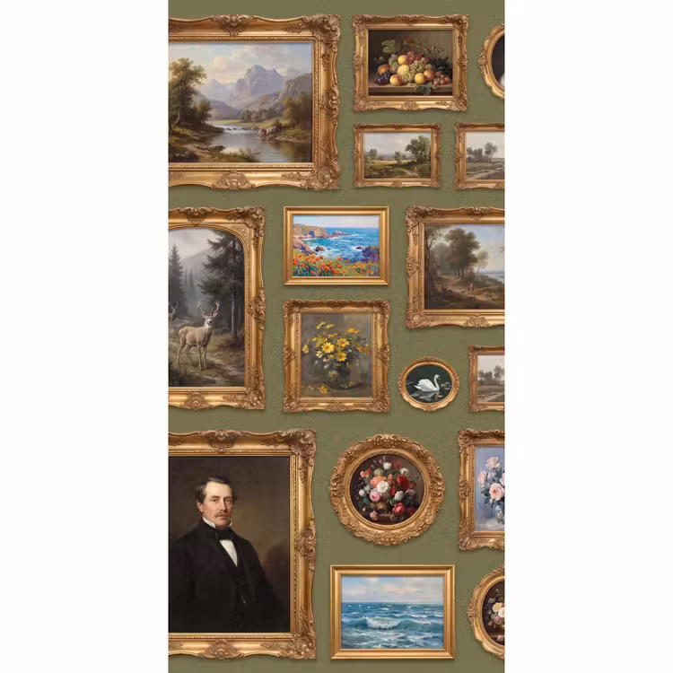 Hert - Bos - Natuur - Klassiek - Dieren Behang Vlies klein -3d_website