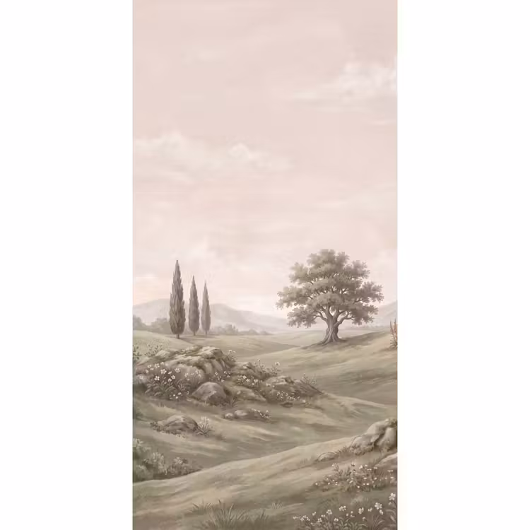 Heuvellandschap - Bomen - Natuur - Groen Behang Vlies klein -3d_website
