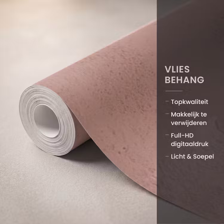 Illustratie - Vogels - Abstract - Roze Behang Vlies klein -USP_closeupNL