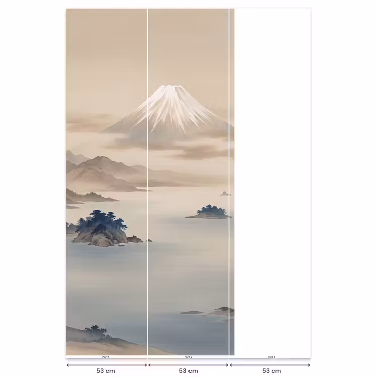 Japans - Landschap - Beige Behang Vlies klein -USP_banen