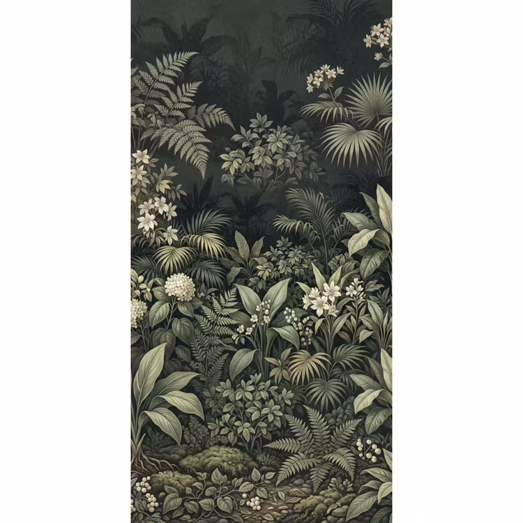Jungle - Bladeren - Botanisch - Groen Behang Vlies klein -3d_website