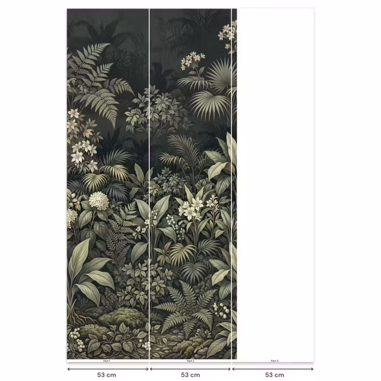 Jungle - Bladeren - Botanisch - Groen Behang Vlies klein -USP_banen