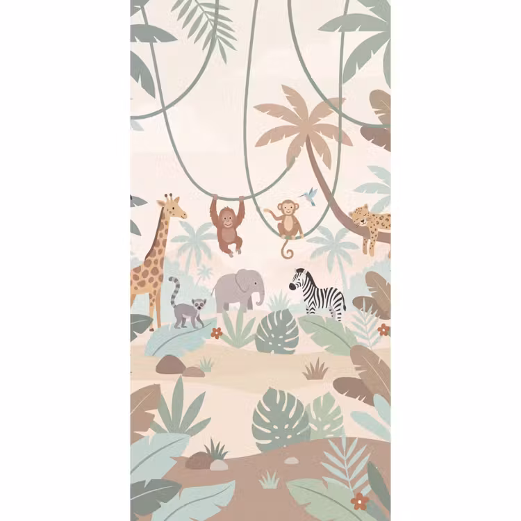 Jungle - Dieren - Groen Behang Vlies klein -3d_website