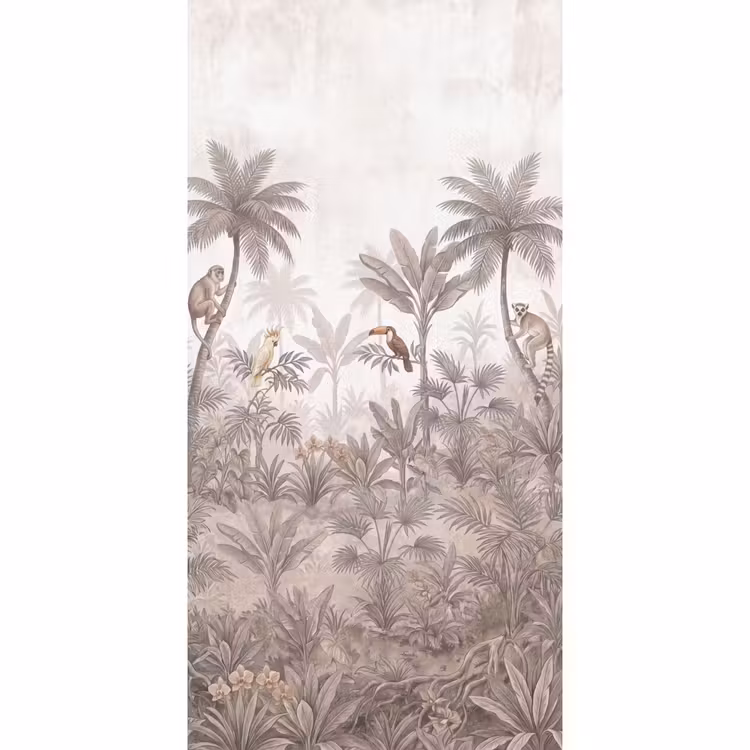 Jungle - Dieren - Palmbomen Behang Vlies klein -3d_website