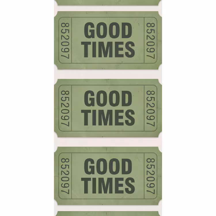 Kaartje - Vintage - Groen - Evenement - Collectie Behang Vlies klein -3d_website