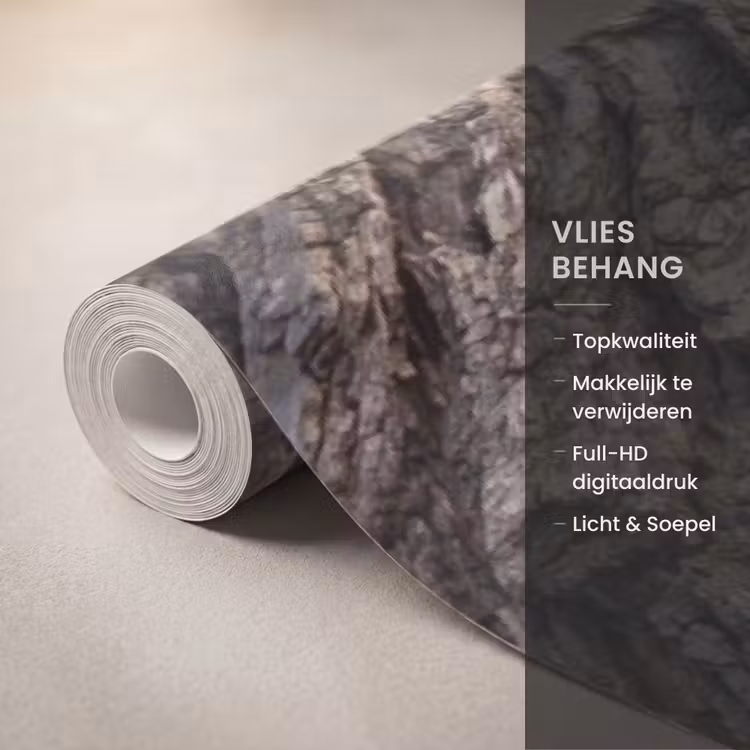 Kerkuil - Boom - Natuur - Bruin Behang Vlies klein -USP_closeupNL