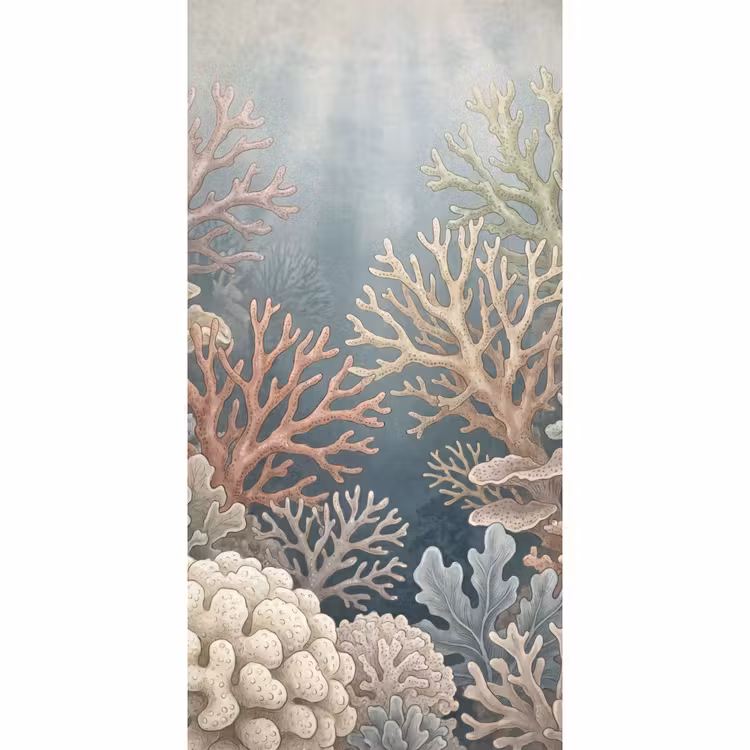 Koraal - Zeeleven - Onderwater - Illustratie - Natuur Behang Vlies klein -3d_website