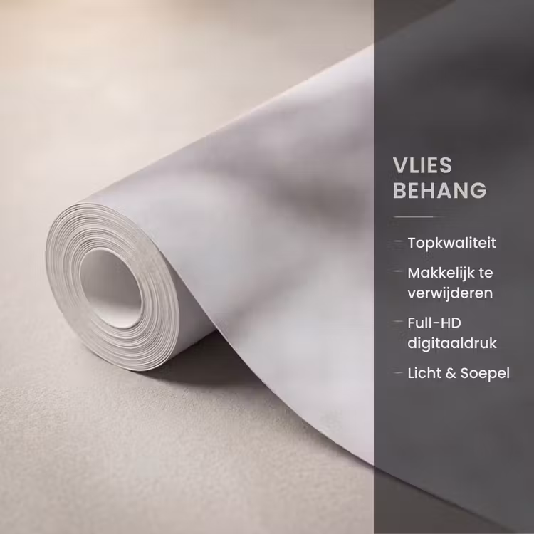 Krant - Gekreukeld - Textuur - Vintage - Zwart-wit Behang Vlies klein -USP_closeupNL