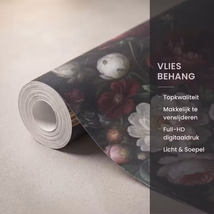Kunst - Collectie - Vintage - Klassiek - Donker Behang Vlies klein -USP_closeupNL