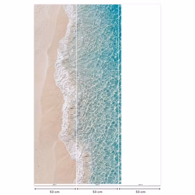 Kust - Zand - Blauw Behang Vlies klein -USP_banen
