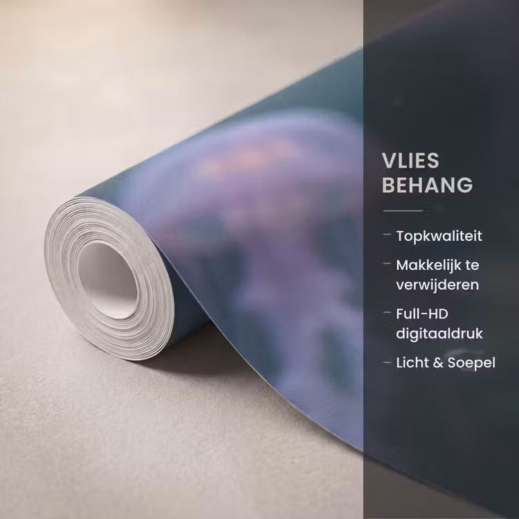 Kwal - Roze - Onderwater - Zeeleven - Dieren Behang Vlies klein -USP_closeupNL