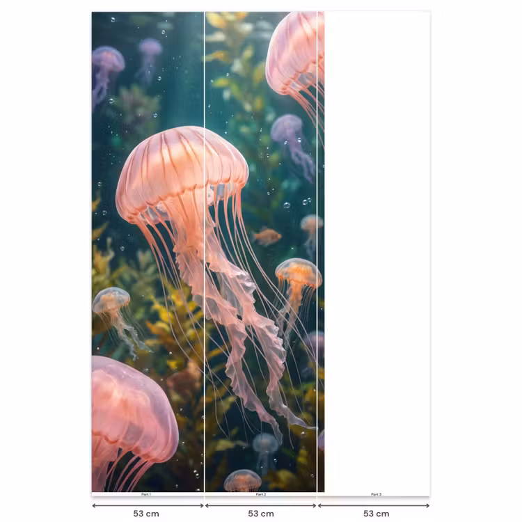 Kwal - Roze - Onderwater - Zeeleven - Dieren Behang Vlies klein -USP_banen