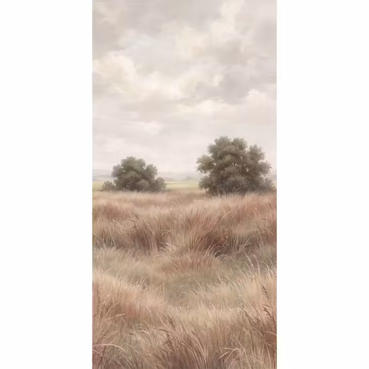 Landschap - Minimalistisch - Beige Behang Vlies klein -3d_website