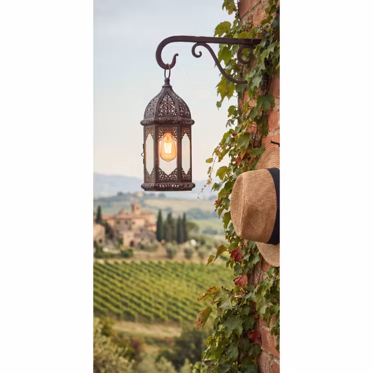 Lantaarn - Wijngaard - Landschap - Italiaans Behang Vlies klein -3d_website
