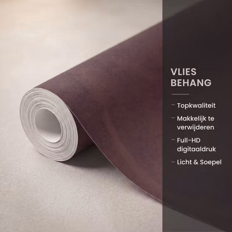 Mens - Hoed - Cocktail - Abstract - Bruin Behang Vlies klein -USP_closeupNL