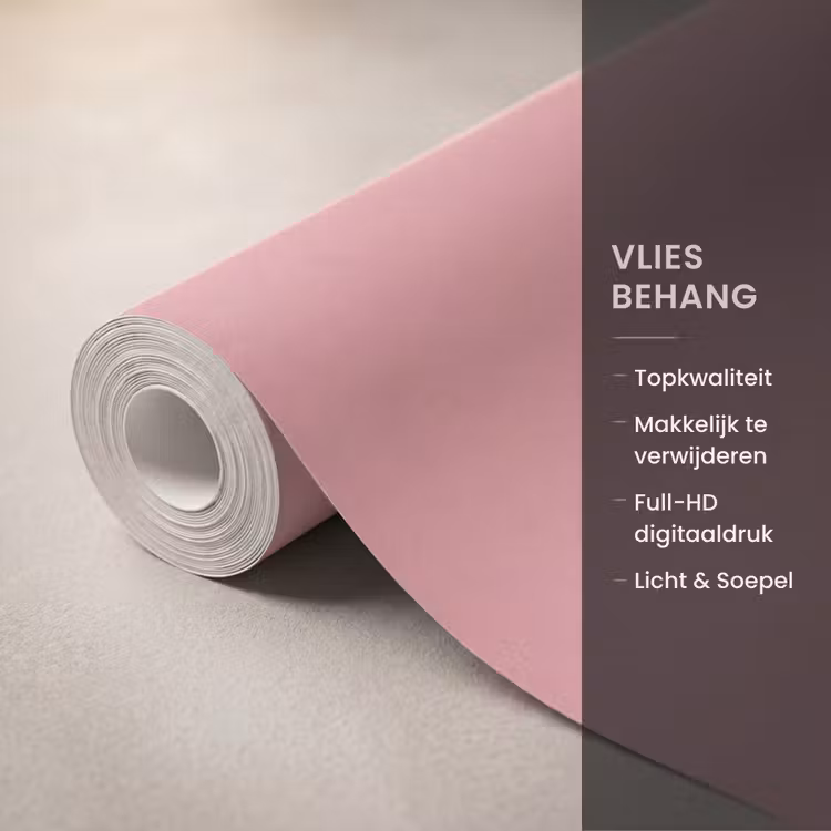 Mensen - Hoeden - Abstract - Roze - Portret Behang Vlies klein -USP_closeupNL