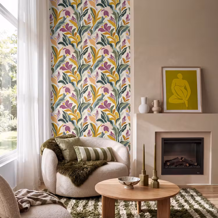Modern - Abstract - Kleurrijk Behang Vlies klein 1076 -sfeer2