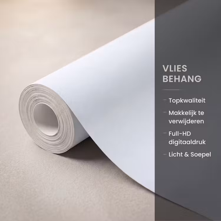 Natuur - Mist - Bos - Ochtend - Goud Behang Vlies klein -USP_closeupNL