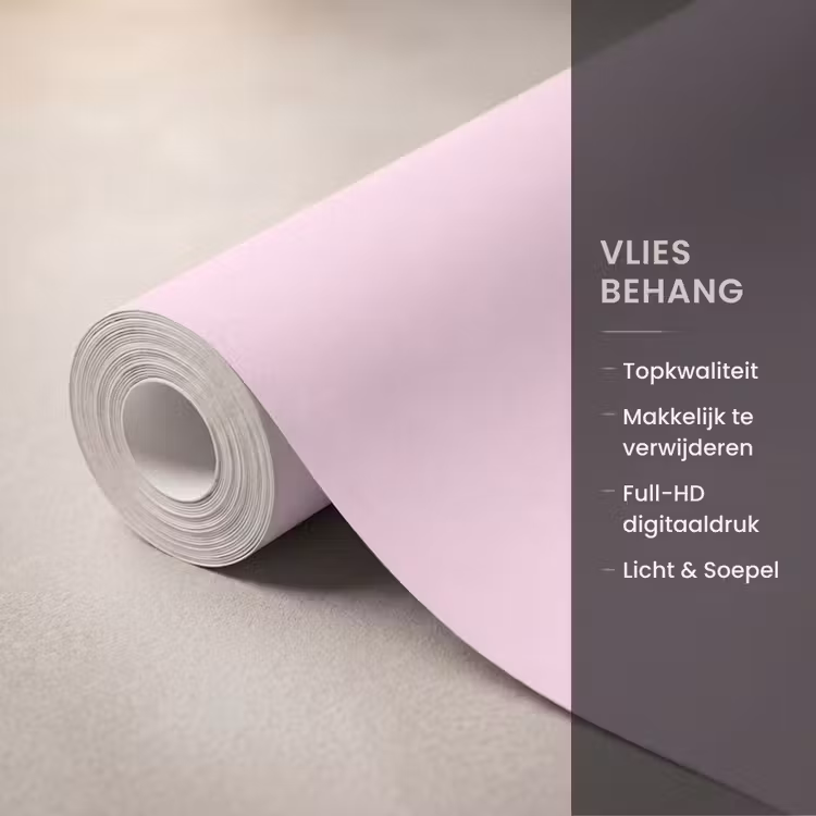 Patroon - Cirkels - Abstract - Roze - Modern Behang Vlies klein -USP_closeupNL