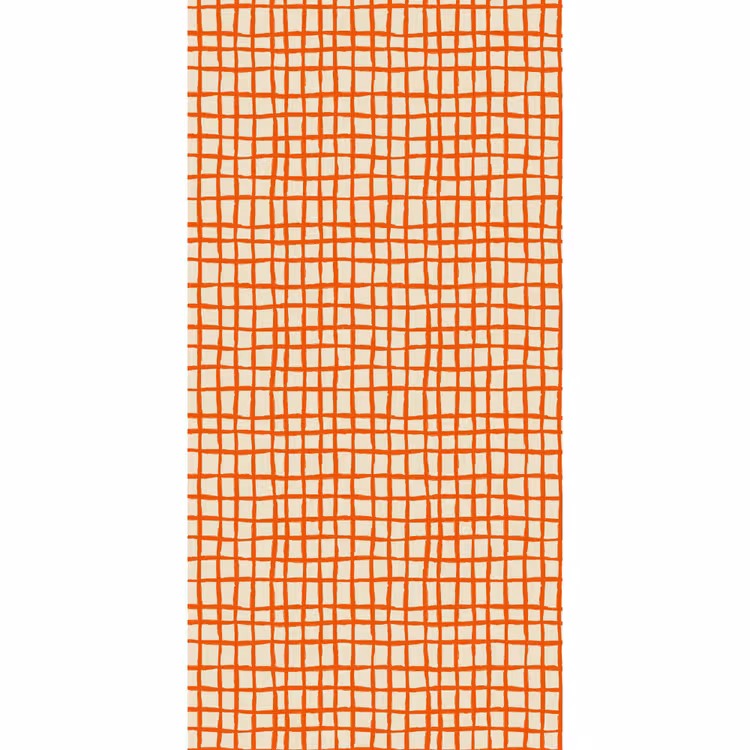 Patroon - Lijnen - Oranje Behang Vlies klein 1076 -3d_website