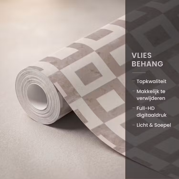 Patroon - Marmer - Beige Behang Vlies klein 1076 -USP_closeupNL