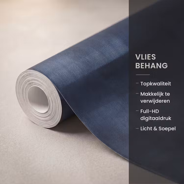 Patroon - Ruit - Marineblauw Behang Vlies klein 1076 -USP_closeupNL
