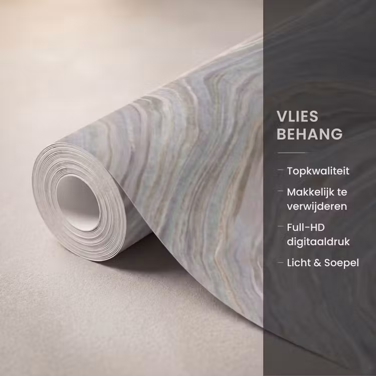 Patroon - Sereen - Paars - Groen Behang Vlies klein 1076 -USP_closeupNL