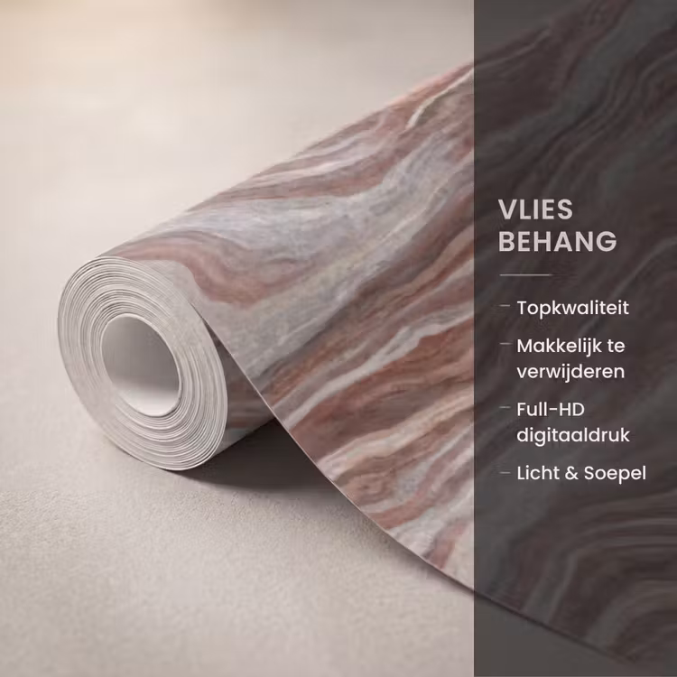 Patroon - Zandsteen - Travertijn Behang Vlies klein 1076 -USP_closeupNL