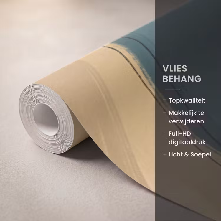 Persoon - Hond - Dieren - Illustratie - Modern Behang Vlies klein -USP_closeupNL