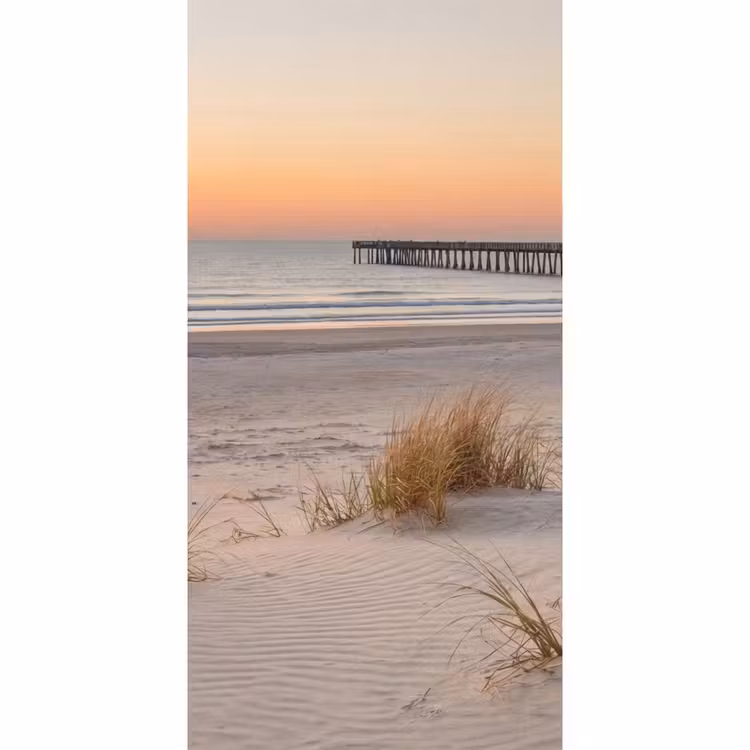 Pier - Zonsondergang - Strand Behang Vlies klein -3d_website