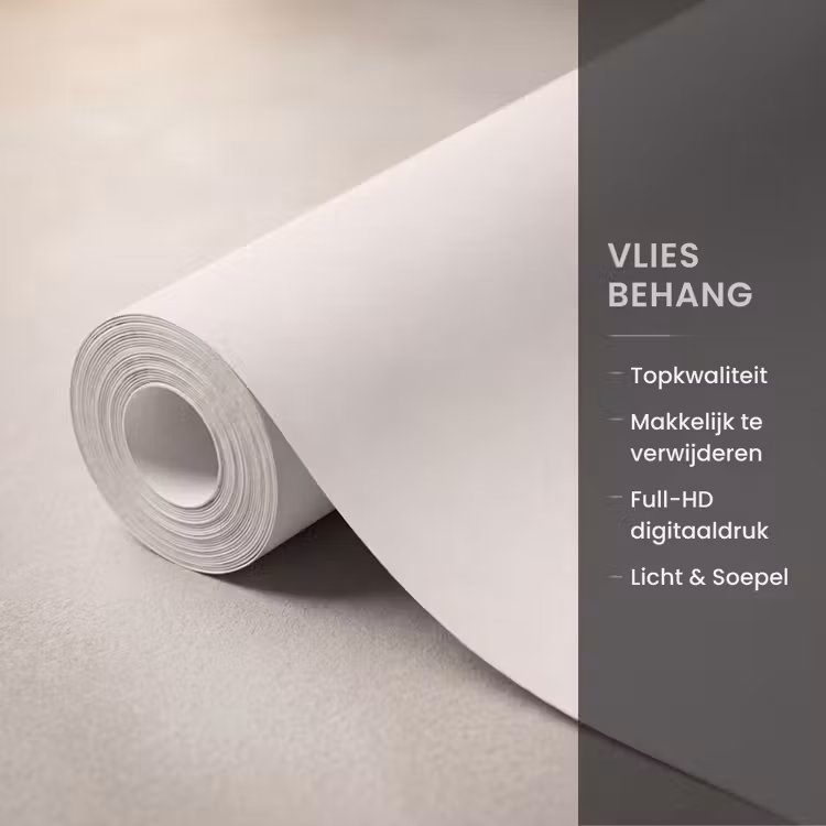 Plant - Tak - Abstract - Modern - Wit Behang Vlies klein -USP_closeupNL