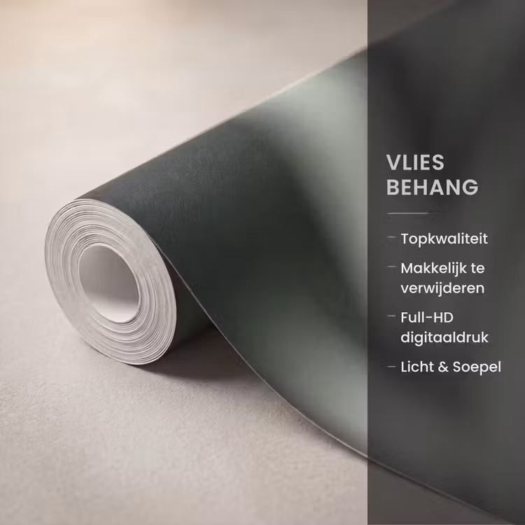 Planten - Bladeren - Natuur - Minimalistisch - Groen Behang Vlies klein -USP_closeupNL