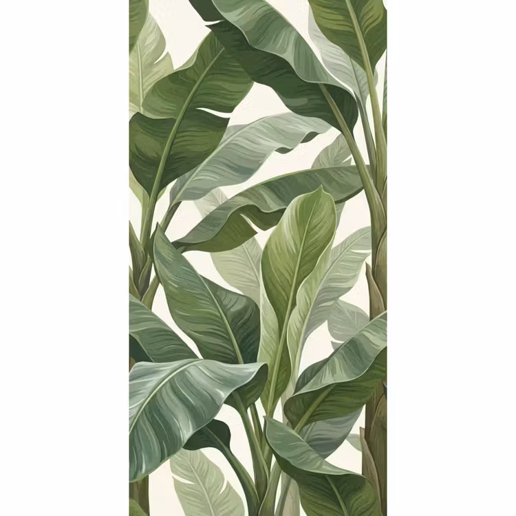 Planten - Bladeren - Tropisch - Groen Behang Vlies klein -3d_website