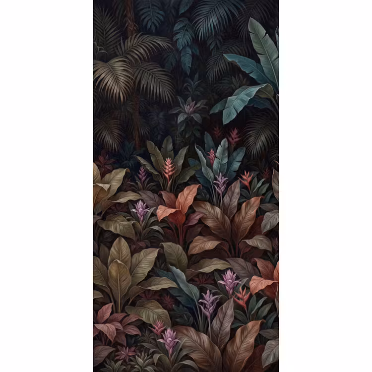 Planten - Tropisch - Jungle - Donker - Natuur Behang Vlies klein -3d_website
