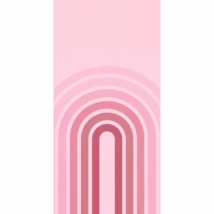 Regenboog - Roze - Abstract - Modern - Minimalistisch Behang Vlies klein -3d_website