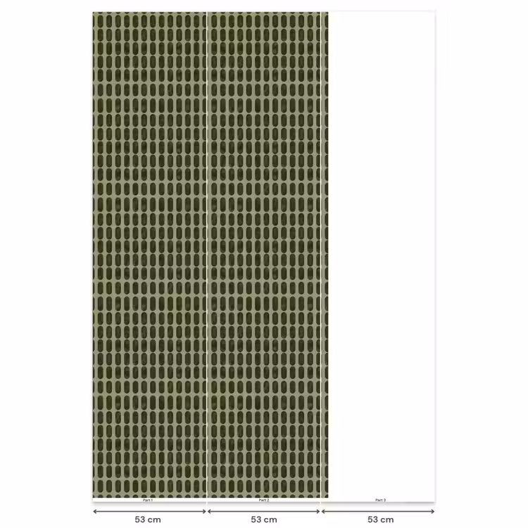 Ritmisch - Effect - Groen Behang Vlies klein 1076 -USP_banen