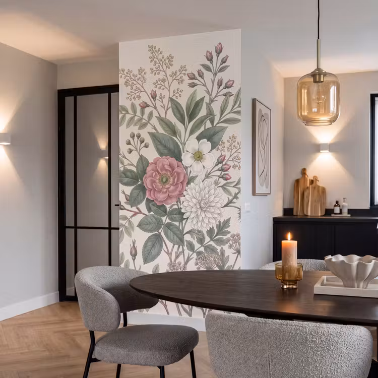 Romantisch - Design - Kleurrijk Behang Vlies klein -sfeer3