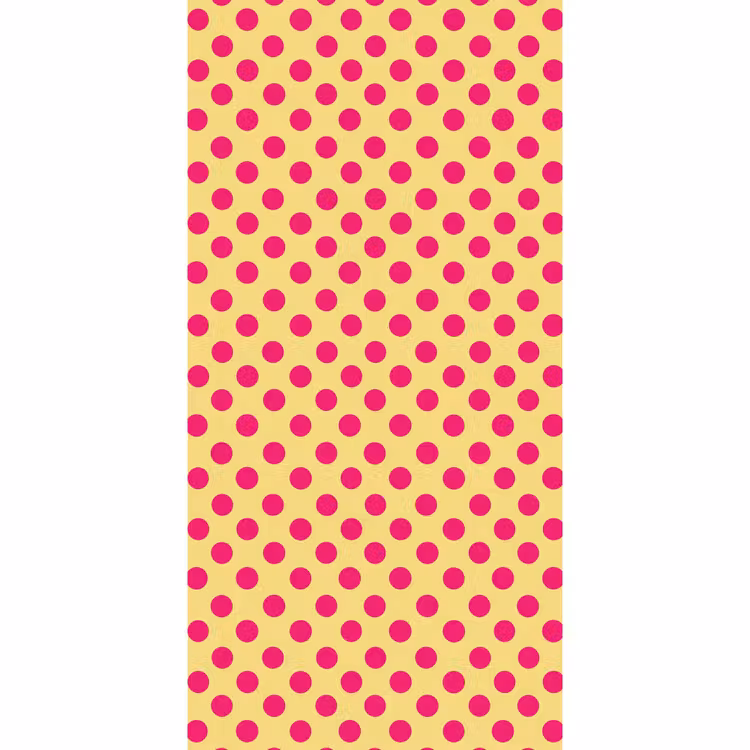 Roze - Stippen - Geel Behang Vlies klein 1076 -3d_website