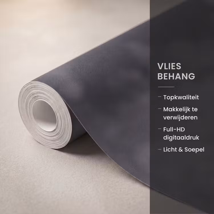 Rug - Ketting - Portret - Zwart - Wit - Glamour Behang Vlies klein -USP_closeupNL