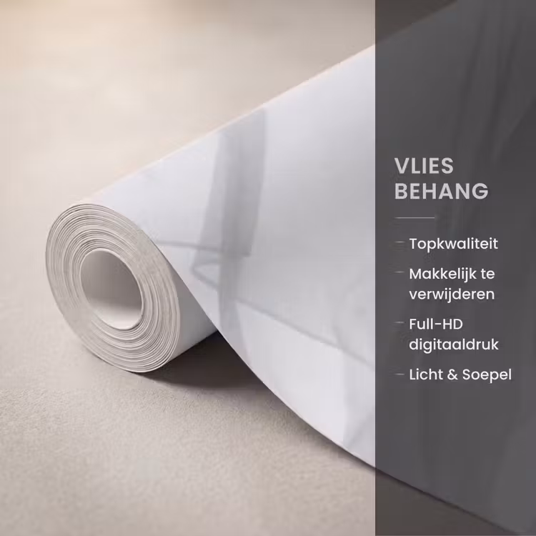 Silhouet - Sluier - Vormen - Zwart - Wit - Sensueel Behang Vlies klein -USP_closeupNL