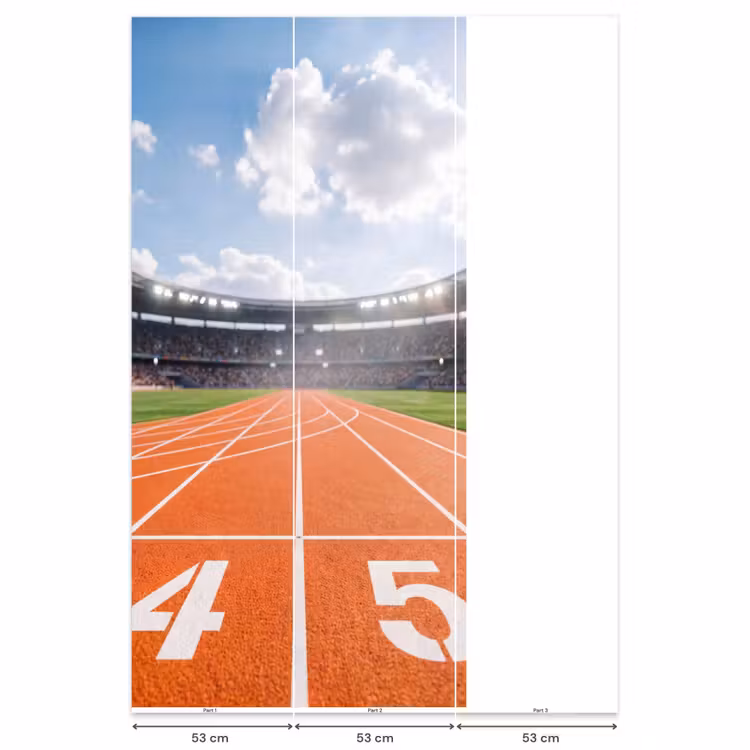 Sintelbaan - Stadion - Sport -Oranje Behang Vlies klein -USP_banen
